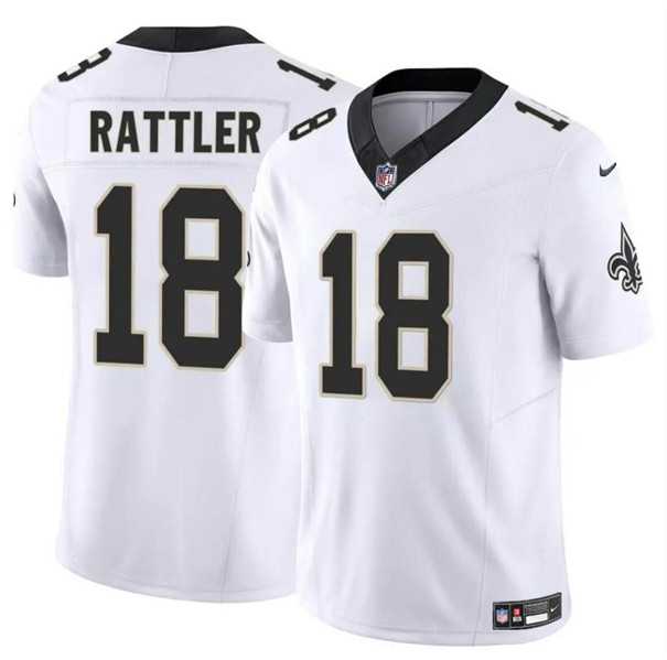 Men & Women & Youth New Orleans Saints #18 Spencer Rattler White F.U.S.E. Vapor Limited Football Stitched Jersey->new york giants->NFL Jersey